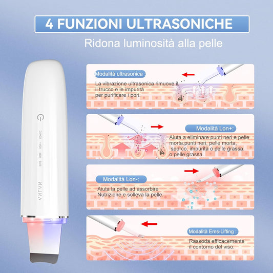 Vitalit™ SilkTouch Pro – Ultrazvučni piling sa svjetlosnom terapijom