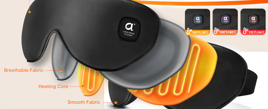 Vitalit™ Arboleaf Grijana Maska za Spavanje – Bežična terapija za odmor očiju