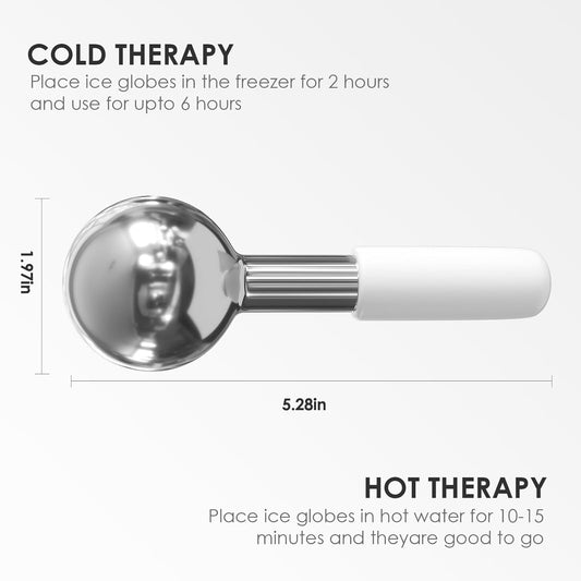 Vitalit™ IceGlow – Profesionalne čelične krio-kugle za lice (Set od 2 kom)